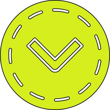 Tamam. Web simgesi basit illüstrasyon