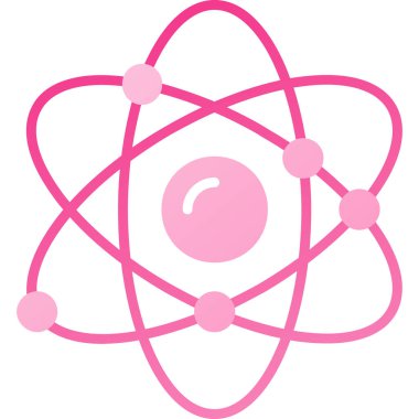 atom. Web simgesi basit illüstrasyon