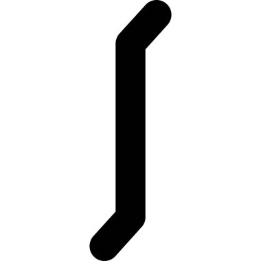 Modern b 'nin vektör illüstrasyonu eksik simgesi