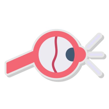 Moda stili izole edilmiş arkaplanda göz simgesi