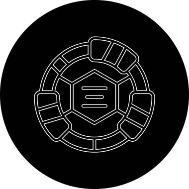 Bir b eksikliği simgesinin vektör çizimi