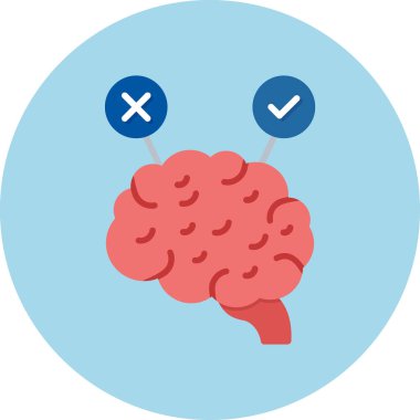 Beyin beyin simgesi ile doldurulmuş dış hat biçimi