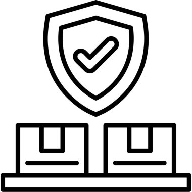 Kalkan koruma güvenli simgesi