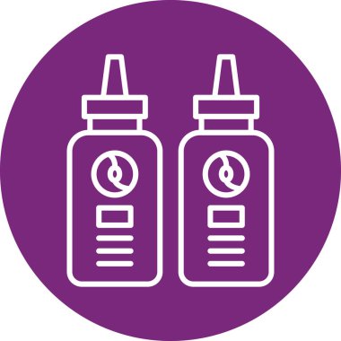 Modern tıbbın vektör illüstrasyonu ikon eksikliği