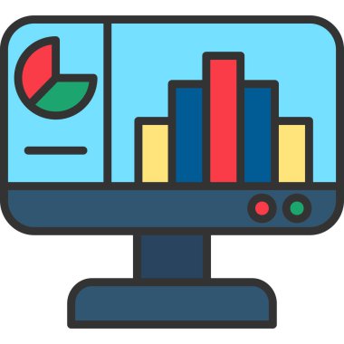 veri analizi grafik simgesi