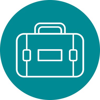 Çanta. Web simgesi basit illüstrasyon