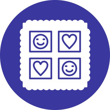 Bir gülümseme simgesinin vektör illüstrasyonu