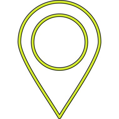 Harita işaretleyici simgesi. vektör illüstrasyonu