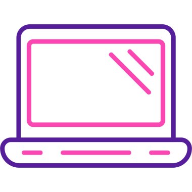 Bilgisayar. Web simgesi basit illüstrasyon