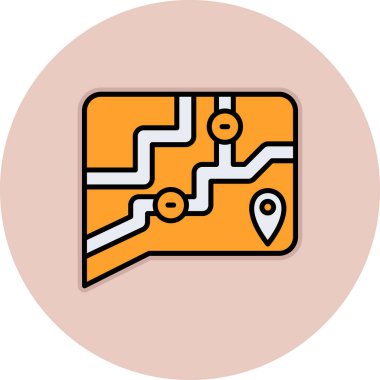 harita konum vektör illüstrasyonu