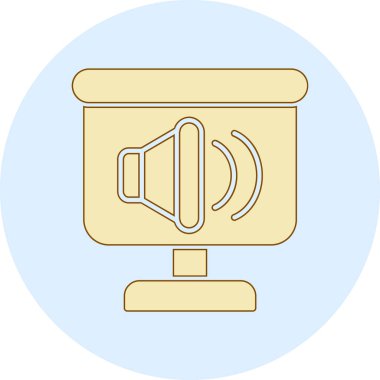 hoparlör vektör illüstrasyonu