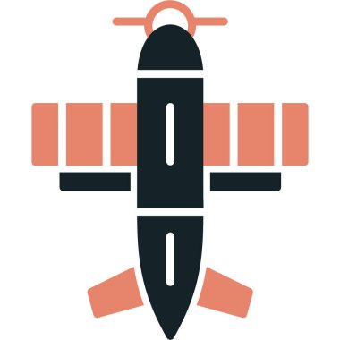 Uçak. Web simgesi basit illüstrasyon