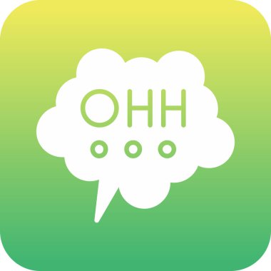 Konuşma baloncuğunun biçim simgesi.