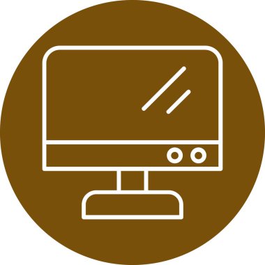 vektör lcd ağ simgesi