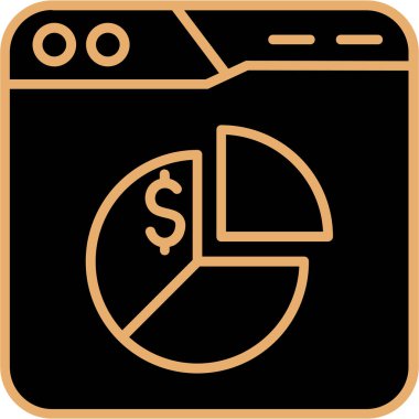 Dolar simgesi vektör illüstrasyonu