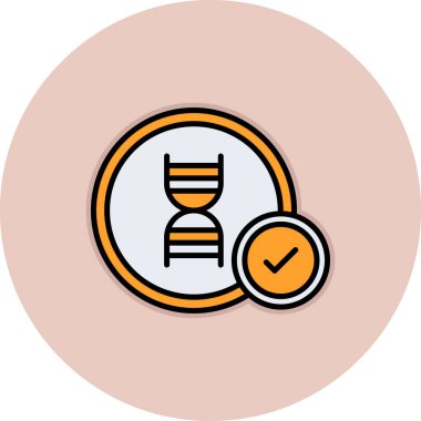 DNA test tüp simgesi, özet biçimi