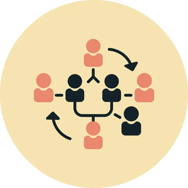 Bağlı kişileri gösteren ağ diyagramı