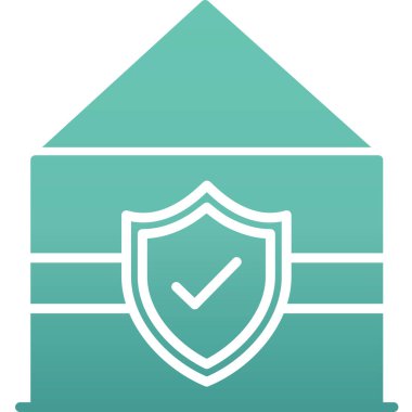 güvenlik simgesi vektör illüstrasyonu