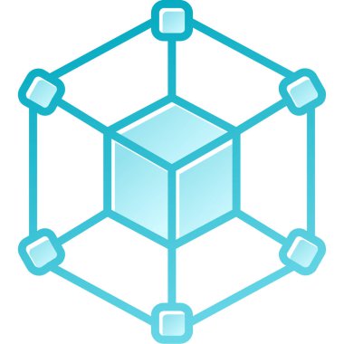 Ağ simgesinin vektör illüstrasyonu