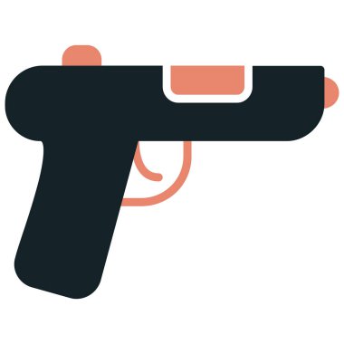 Silah. Web simgesi basit illüstrasyon
