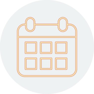 Takvim simgesi. Basit tasarım