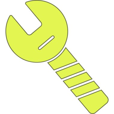 İngiliz anahtarı. Web simgesi basit illüstrasyon