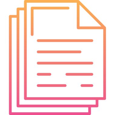 Dosya. Web simgesi basit illüstrasyon