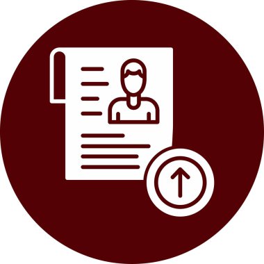 Bir belge simgesinin vektör illüstrasyonu