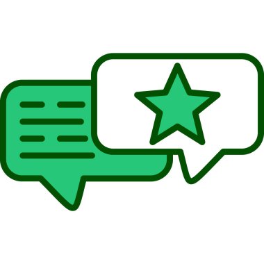 Sohbet simgesi vektör illüstrasyonu