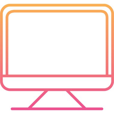 Bilgisayar. Web simgesi basit illüstrasyon