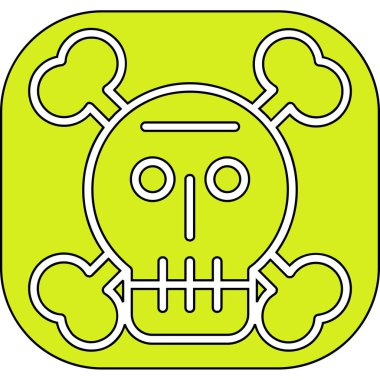 Kafatası simge vektör çizim