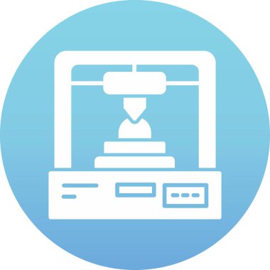 Yazıcı simgesi. Basit tasarım