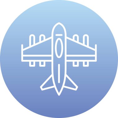 Uçak. Web simgesi basit illüstrasyon