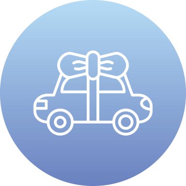 Hediye. Web simgesi basit illüstrasyon