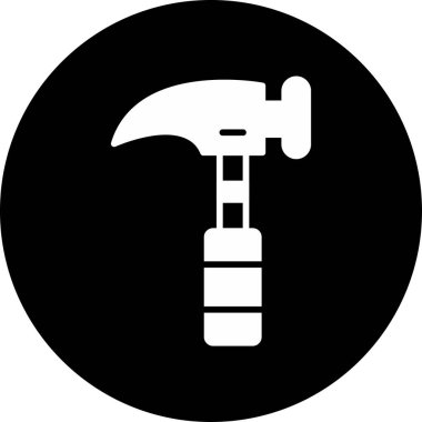 Çekiç ikonu vektör illüstrasyonu