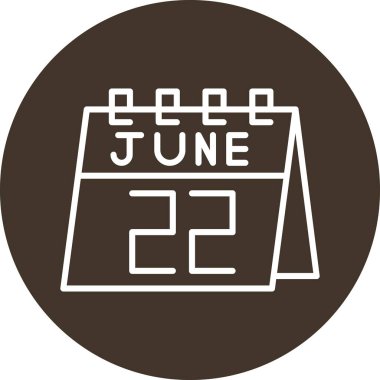 Takvim simgesinin vektör illüstrasyonu