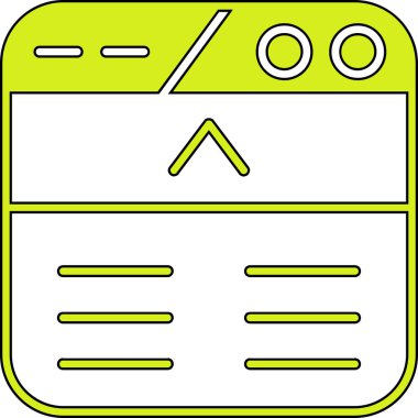 tarayıcı simgesi vektör illüstrasyonu