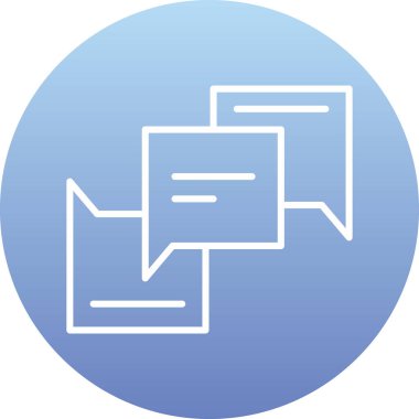 Sohbet ileti simgesi ana hat biçimi