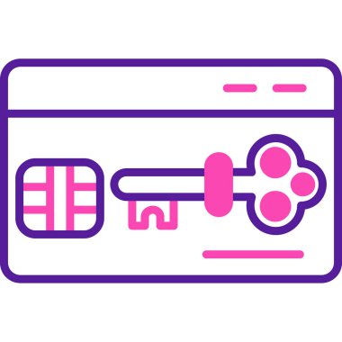 Anahtar. Web simgesi basit illüstrasyon