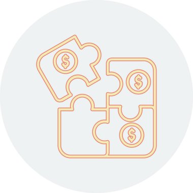 Modern simgenin vektör illüstrasyonu