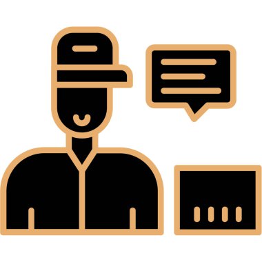 Moda Biçimli Sohbet Simgesi İzole Arkaplan