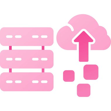 Bulut deposu. Vektör çizimi. bulut deposu.