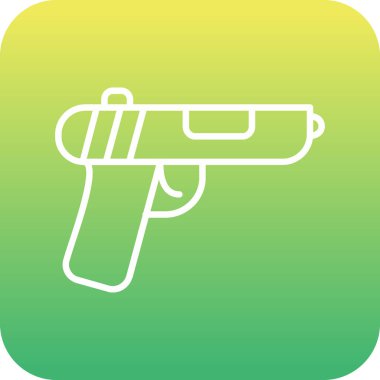 Moda tarzında izole edilmiş askeri silah simgesi