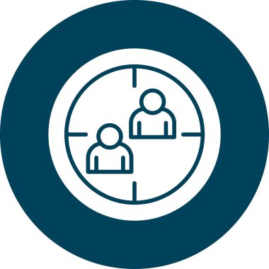 İnsan simgesinin vektör illüstrasyonu.