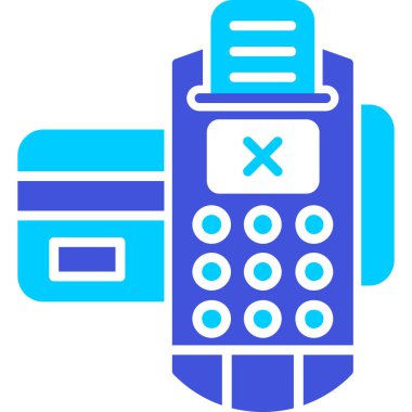 ATM 'de. Web simgesi basit illüstrasyon