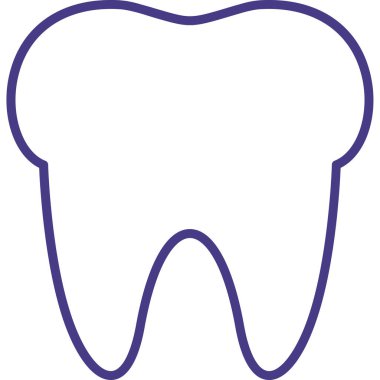 diş simgesi vektör illüstrasyonu