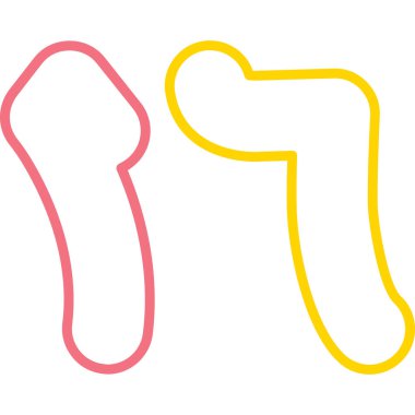 Beyaz arka planda izole edilmiş çizgi şeker kamışı. Renkli taslak simgesi. vektör illüstrasyonu