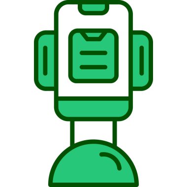 akıllı telefon simgesi. akıllı telefon vektör simgesi rengi düz izole