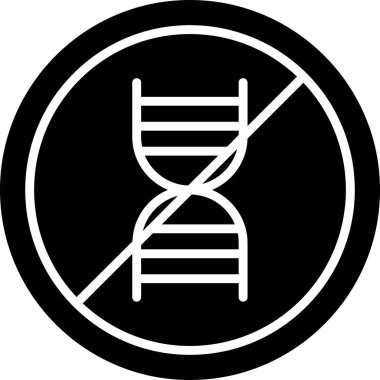 Moda biçimi izole edilmiş arkaplanda DNA simgesi