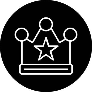 Web simgesi, vektör çizim taç